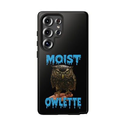 Moist Owlette Phone Case — Funny Owl Graphic Protective Case