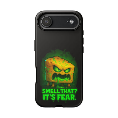 Phone Case — 'Smell That? It's Fear.' Spooky Cheese Monster Protective Case