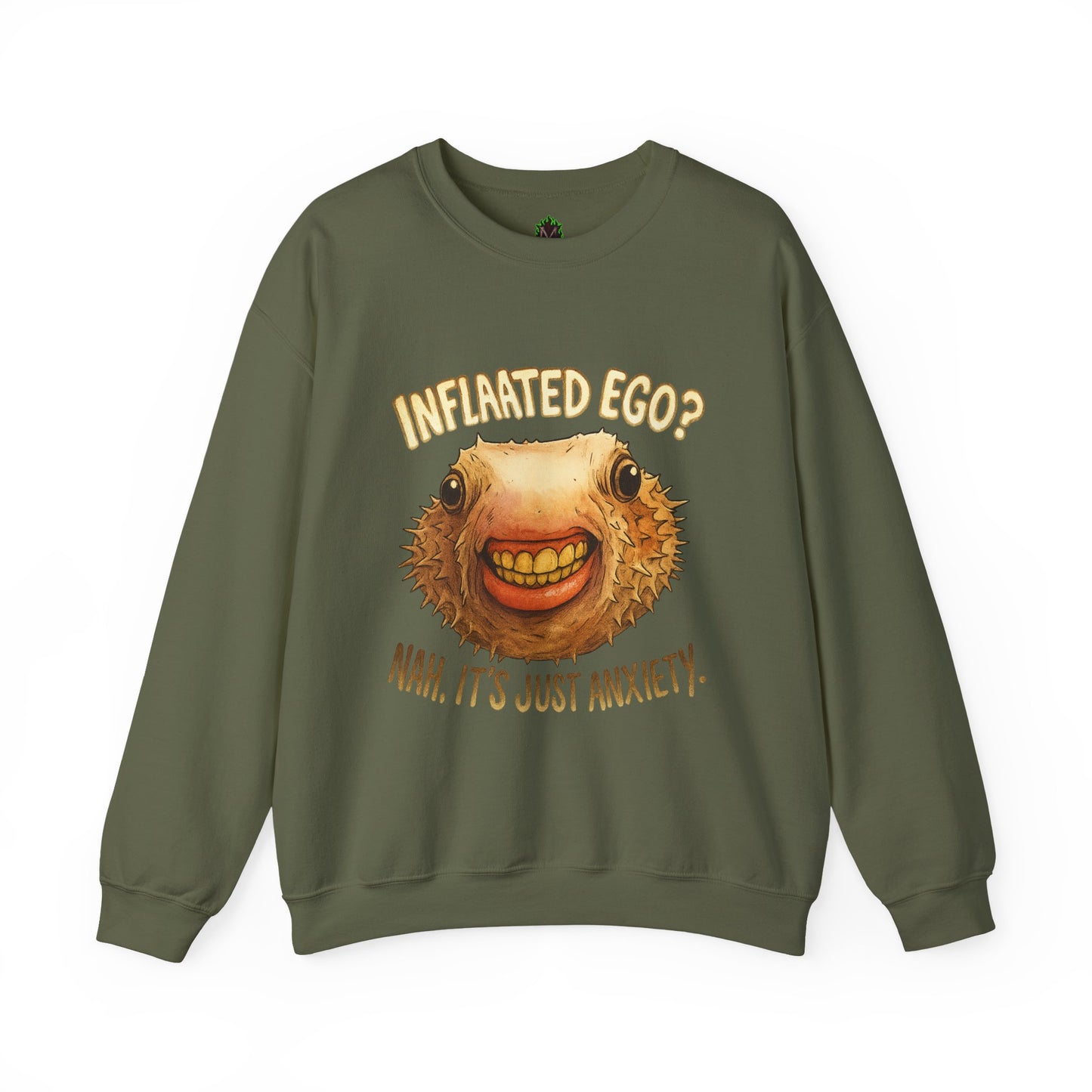 Inflated Ego? Nah, It’s Just Anxiety Crewneck Sweatshirt