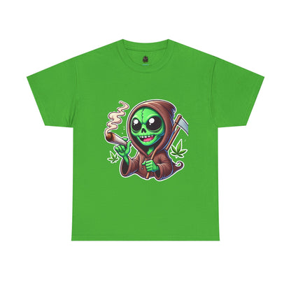 Reaper Smoking Joint T‑Shirt — Cute Grim Reaper Stoner Tee