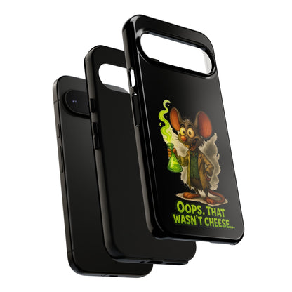 Phone Case — Funny Cartoon Rat "Oops That Wasn't Cheese" Protective Cover