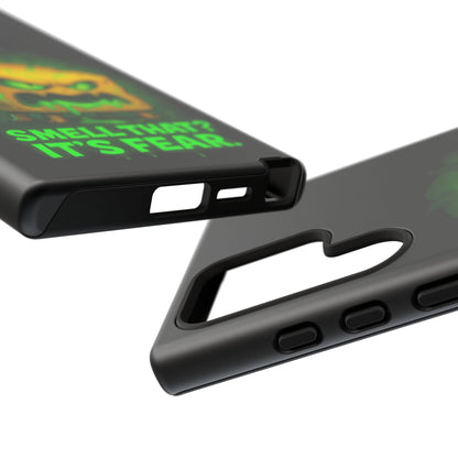 Phone Case — 'Smell That? It's Fear.' Spooky Cheese Monster Protective Case