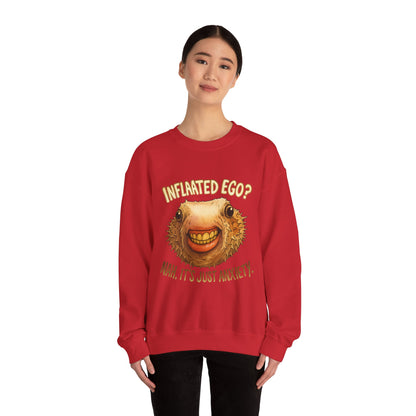 Inflated Ego? Nah, It’s Just Anxiety Crewneck Sweatshirt