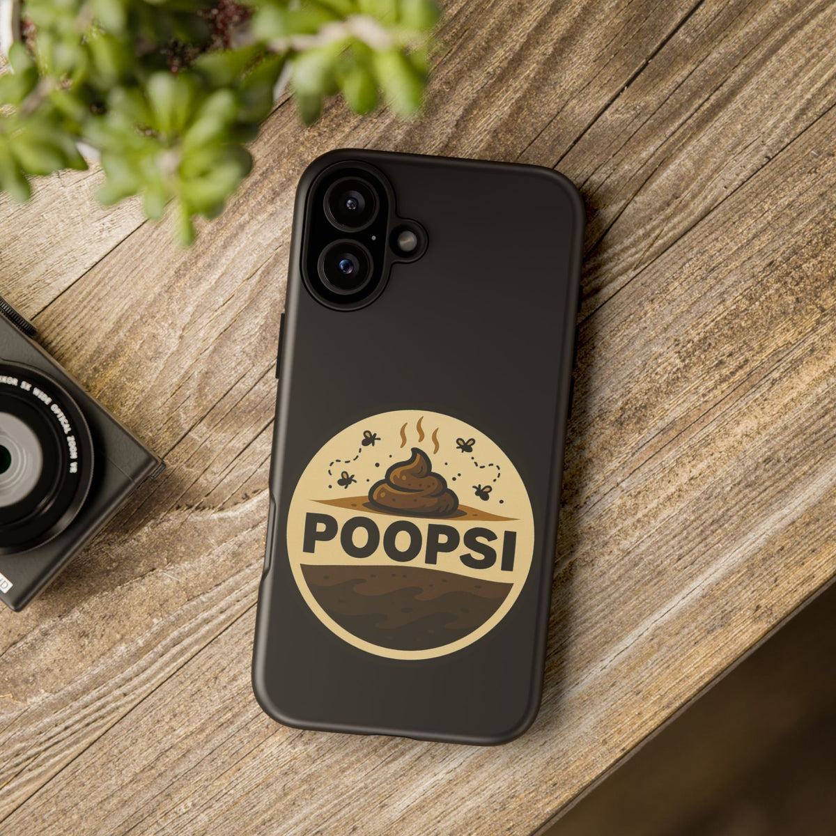 Phone Case — 'POOPSI' Funny Poop Logo Protective Cover