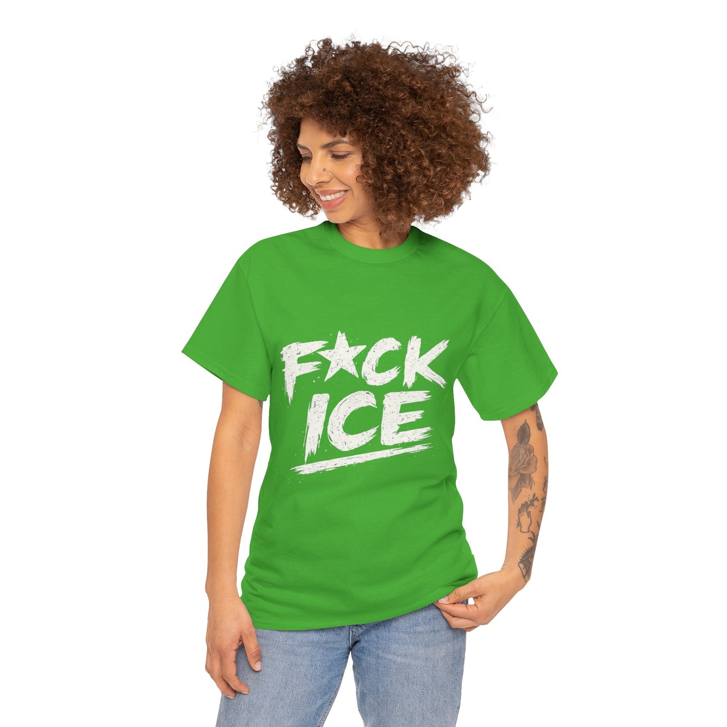 Fuck ICE T-Shirt | Protest Political Statement, Grunge Text Design