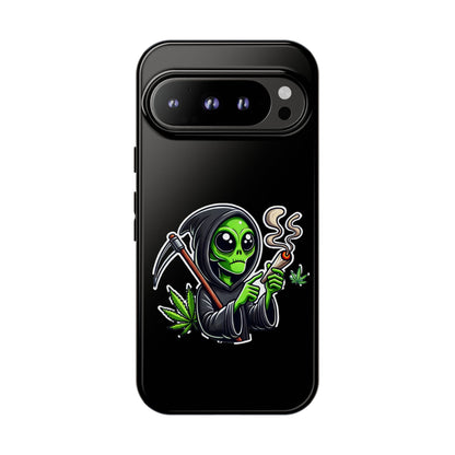Reaper Alien Phone Case – Cute Grim Reaper Smoking Weed iPhone Case