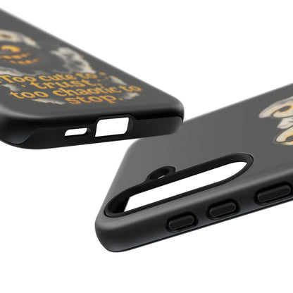 Phone Case — 'Too Cute to Trust, Too Chaotic to Stop' Mischievous Monster Protective Cover