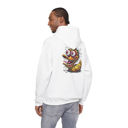 Duck Monster Hoodie — Retro Creepy Cartoon Graphic Pullover