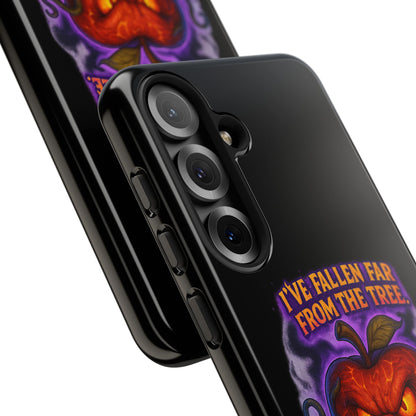 Phone Case — 'I've Fallen Far From the Tree, Straight Into Madness' Pumpkin Horror Design