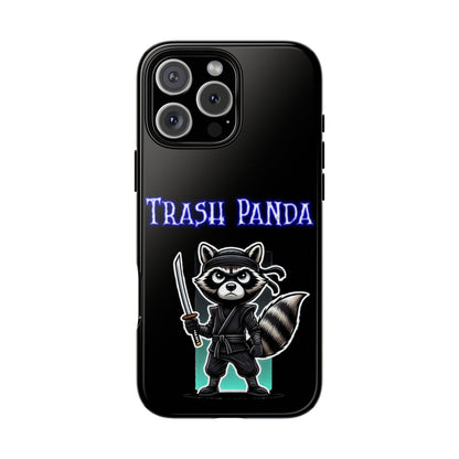 Trash Panda Ninja Phone Case — Cute Raccoon Warrior Protective Case