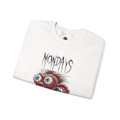 Mondays Zombie Coffee Creature Crewneck Sweatshirt