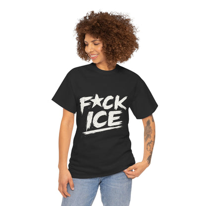 Fuck ICE T-Shirt | Protest Political Statement, Grunge Text Design
