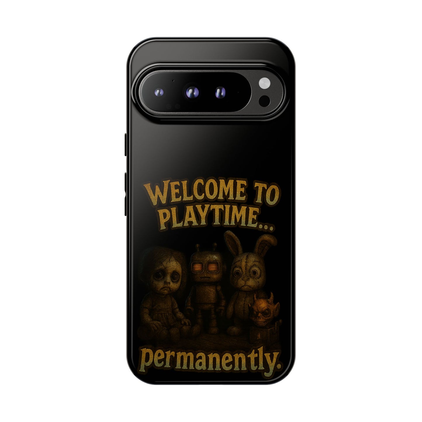 Phone Case — "Welcome to Playtime... Permanently." Horror Game Character Protective Case
