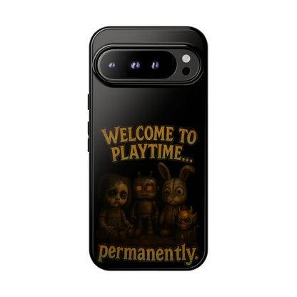 Phone Case — "Welcome to Playtime... Permanently." Horror Game Character Protective Case