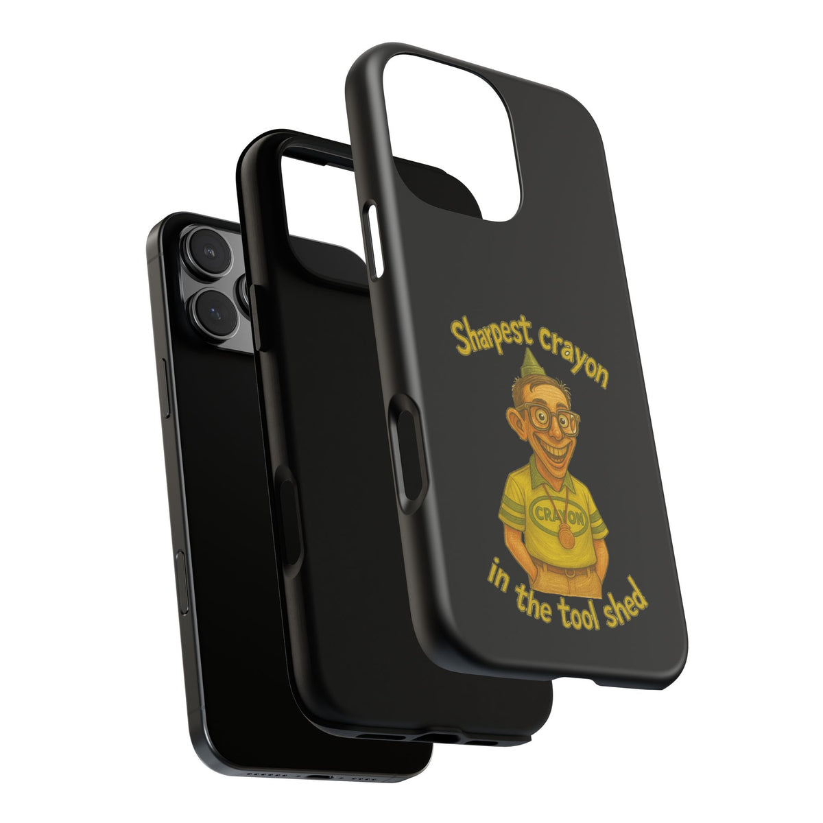 Phone Case — "Sharpest Crayon in the Tool Shed" Retro Teacher/Geek Protective Cover