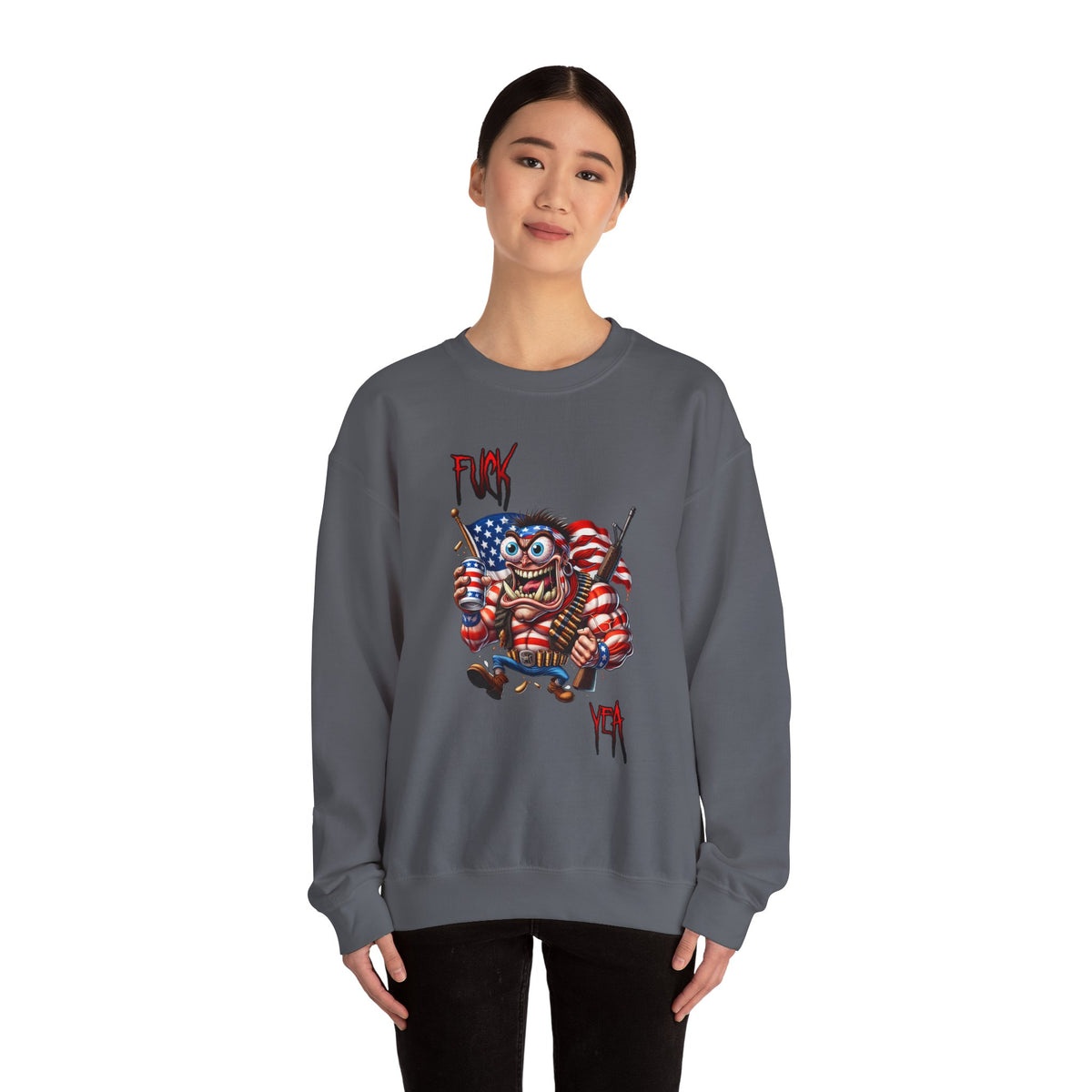 Freedom Maniac “F*** Yea” Crewneck Sweatshirt