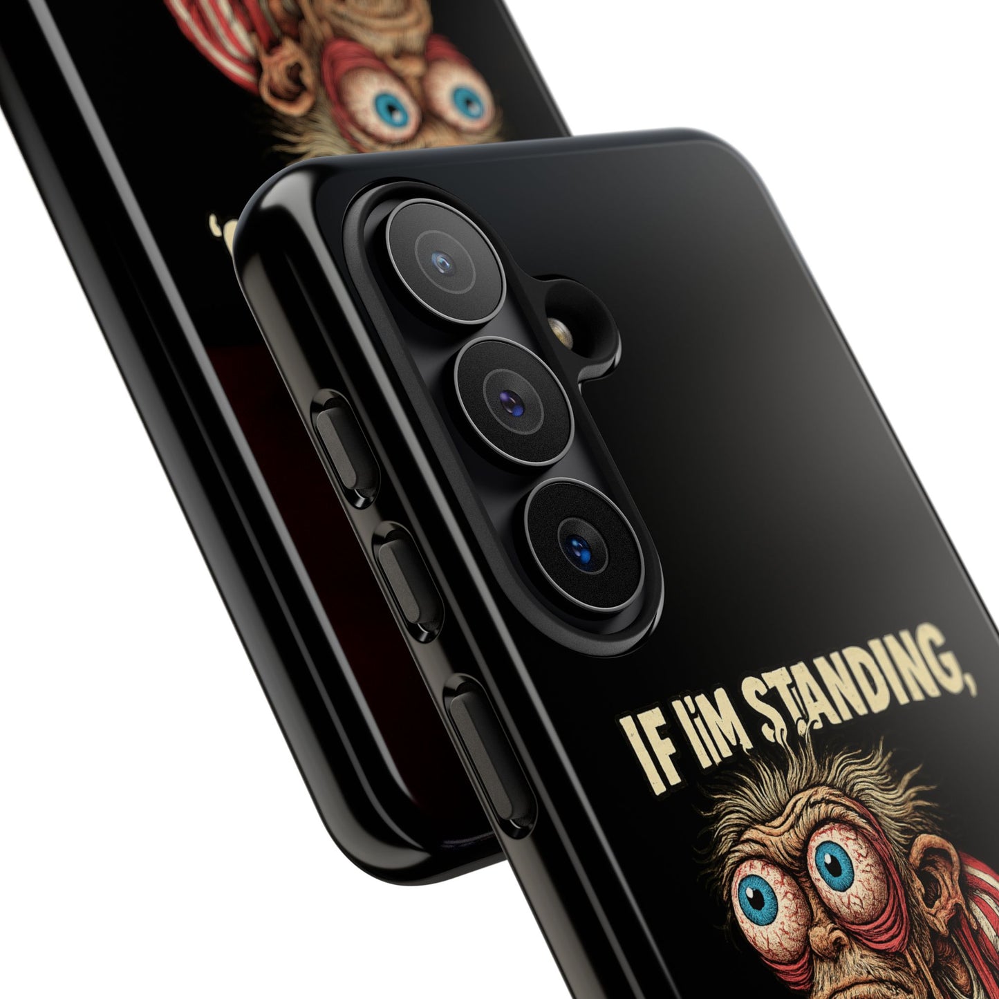 If I’m Standing It’s Against My Will — Funny Sleepy Monster Phone Case