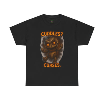 Cuddles? Curses. bear graphic tee | T-Shirt