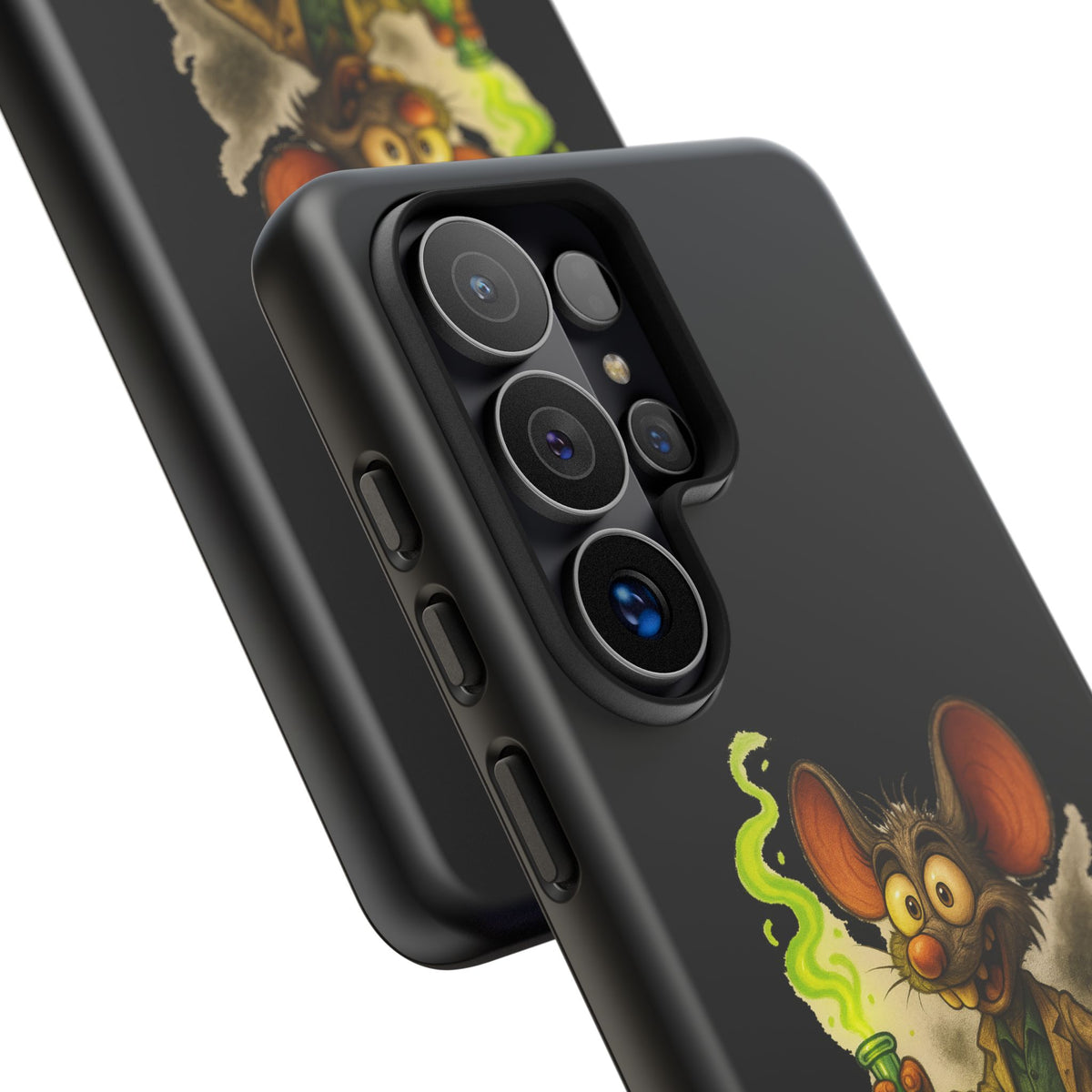 Phone Case — Funny Cartoon Rat "Oops That Wasn't Cheese" Protective Cover