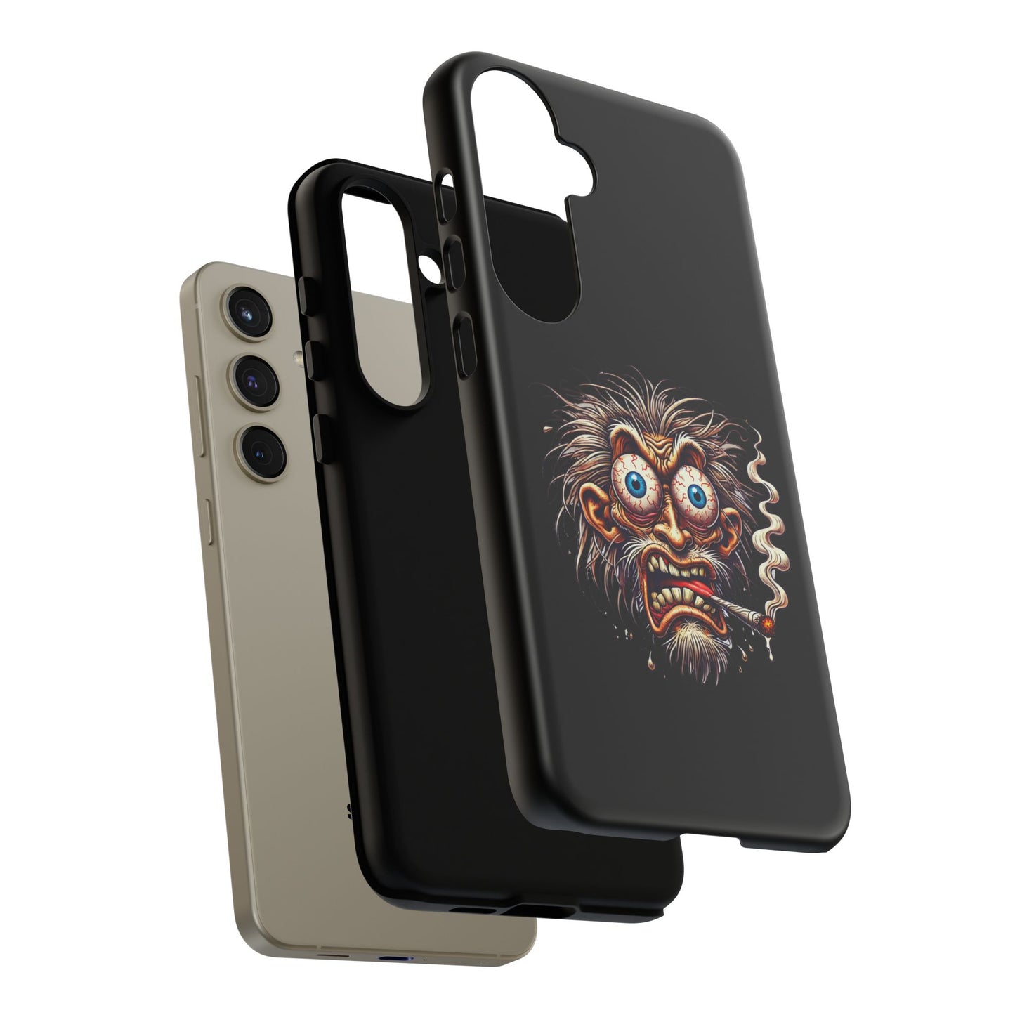 Phone Case — Wild Cartoon Monster Smoking Design