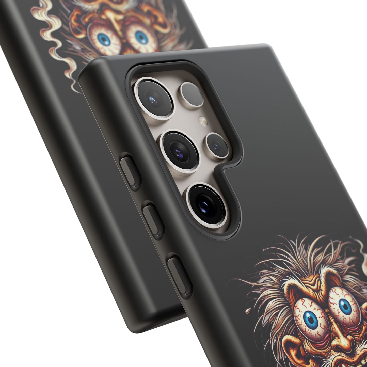 Phone Case — Wild Cartoon Monster Smoking Design