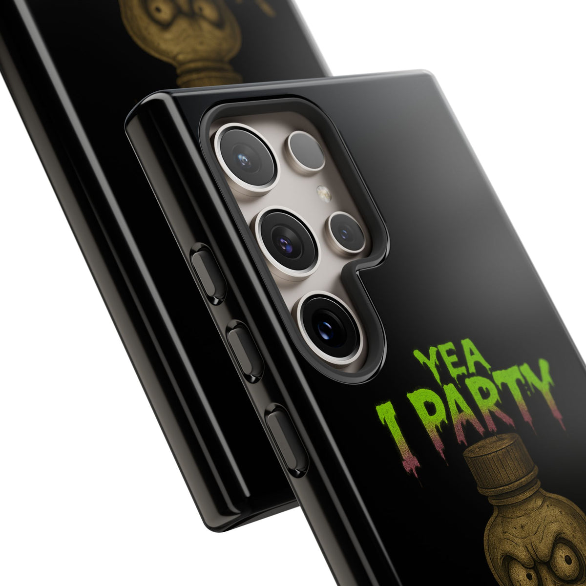 Phone Case — 'Yea I Party' Creepy Baby Bottle Graphic