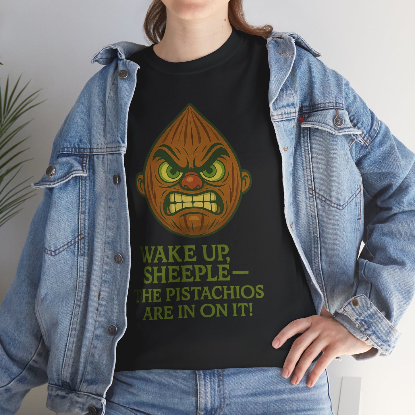 Almond Conspiracy – “The Pistachios Are In On It!” Tinfoil Nut Tee