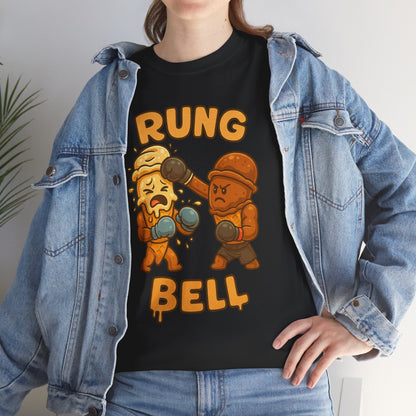 Rung Bell boxing donut tee | Funny food fight shirt