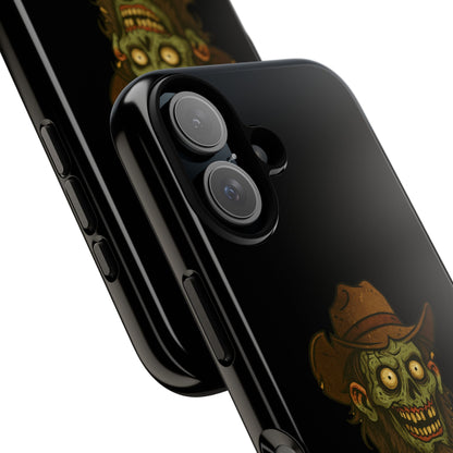 Zombie Cowboy Phone Case — "Ain't No Grave Gonna Hold This Yeehaw" Protective iPhone Cover