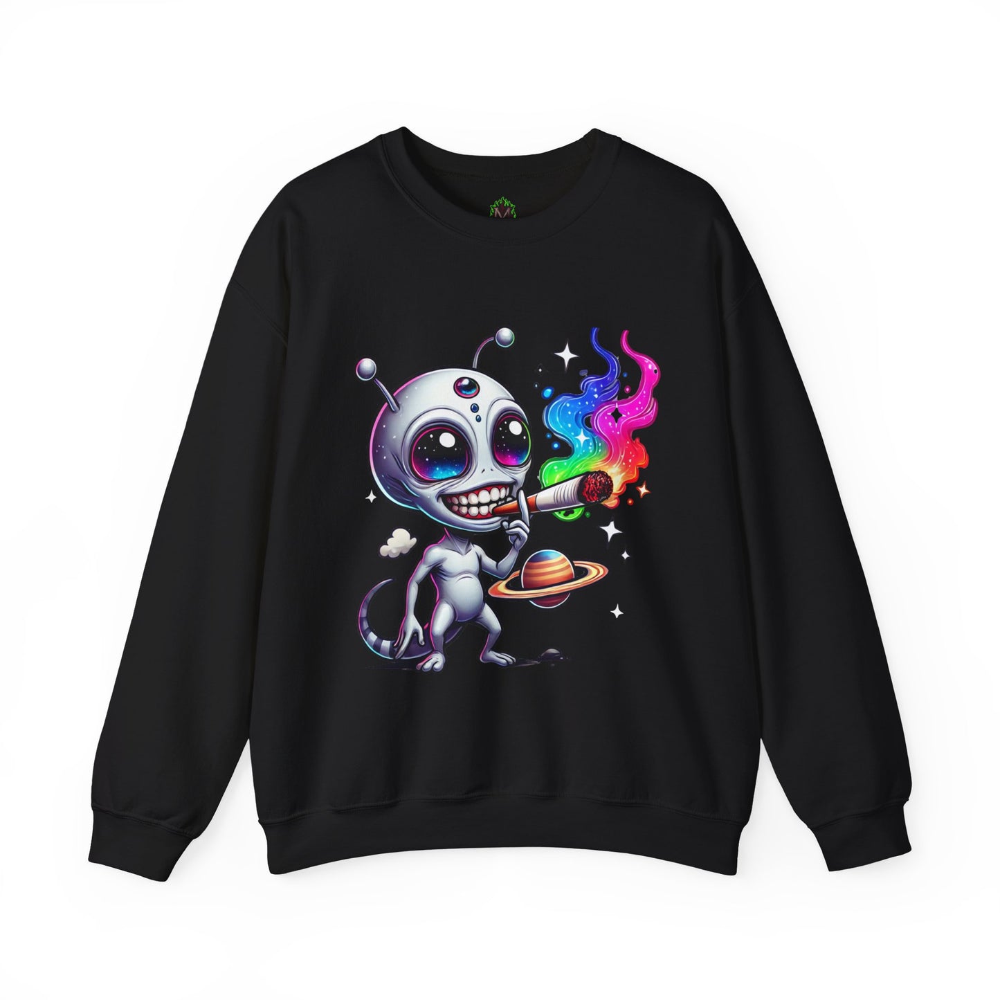 Stoned Alien Galaxy Crewneck Sweatshirt