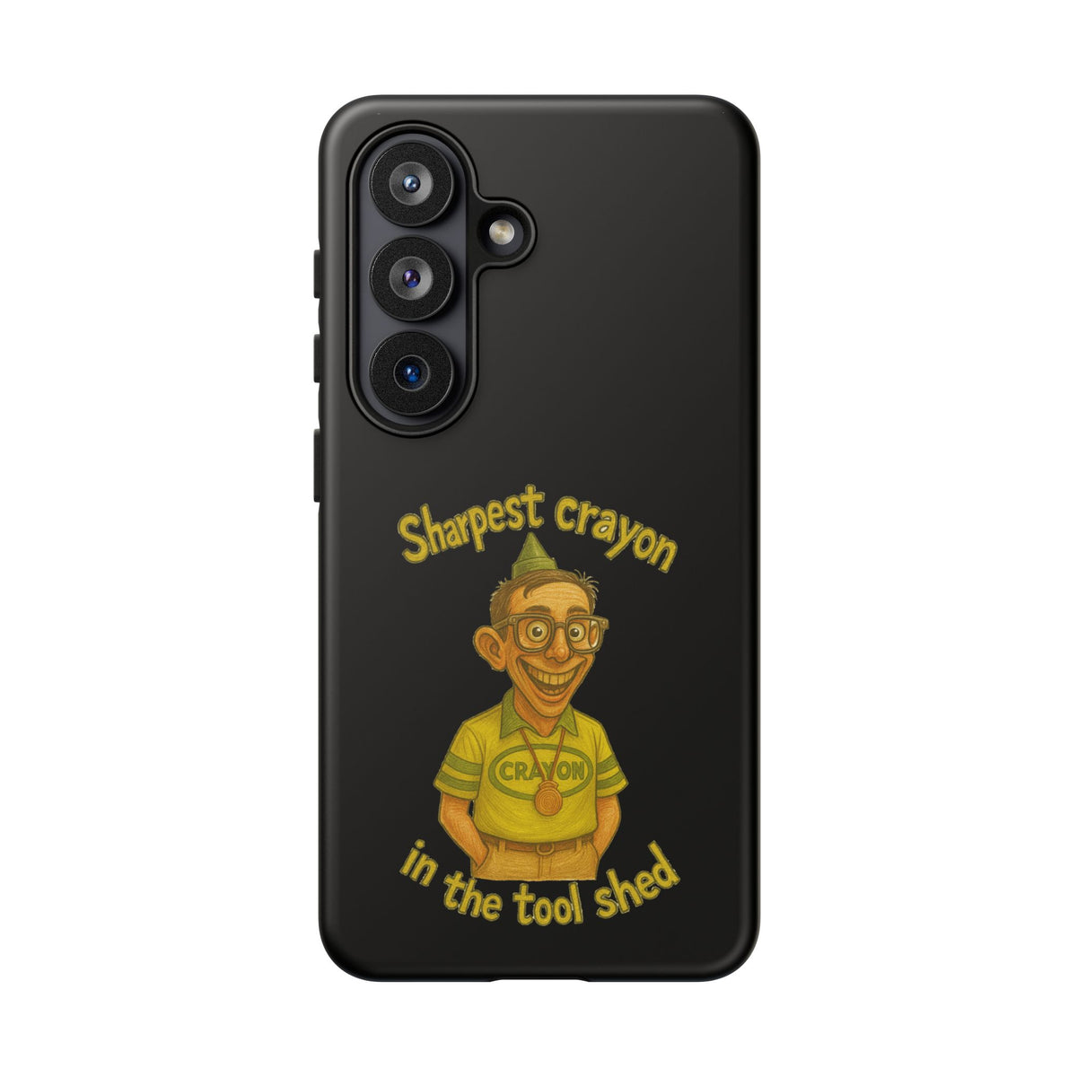 Phone Case — "Sharpest Crayon in the Tool Shed" Retro Teacher/Geek Protective Cover