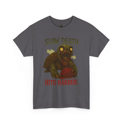 Slow Death Hits Harder – Zombie Turtle Tee