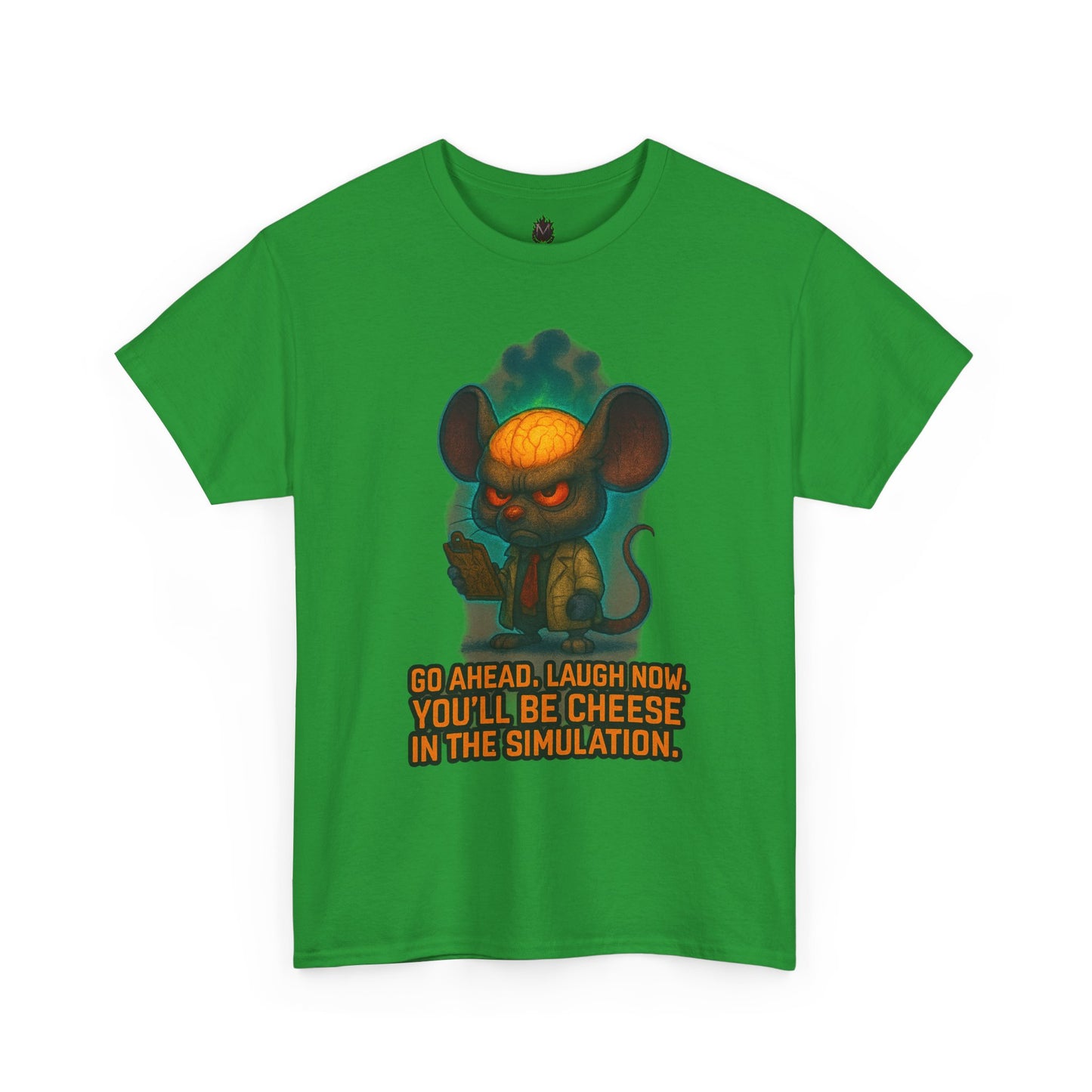 Evil Mouse Illustration Tee | "You'll Be Cheese in the Simulation"