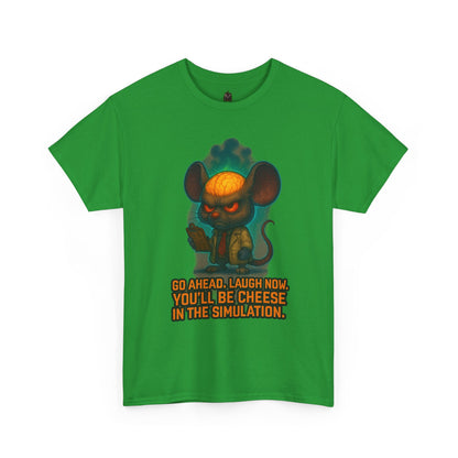 Evil Mouse Illustration Tee | "You'll Be Cheese in the Simulation"
