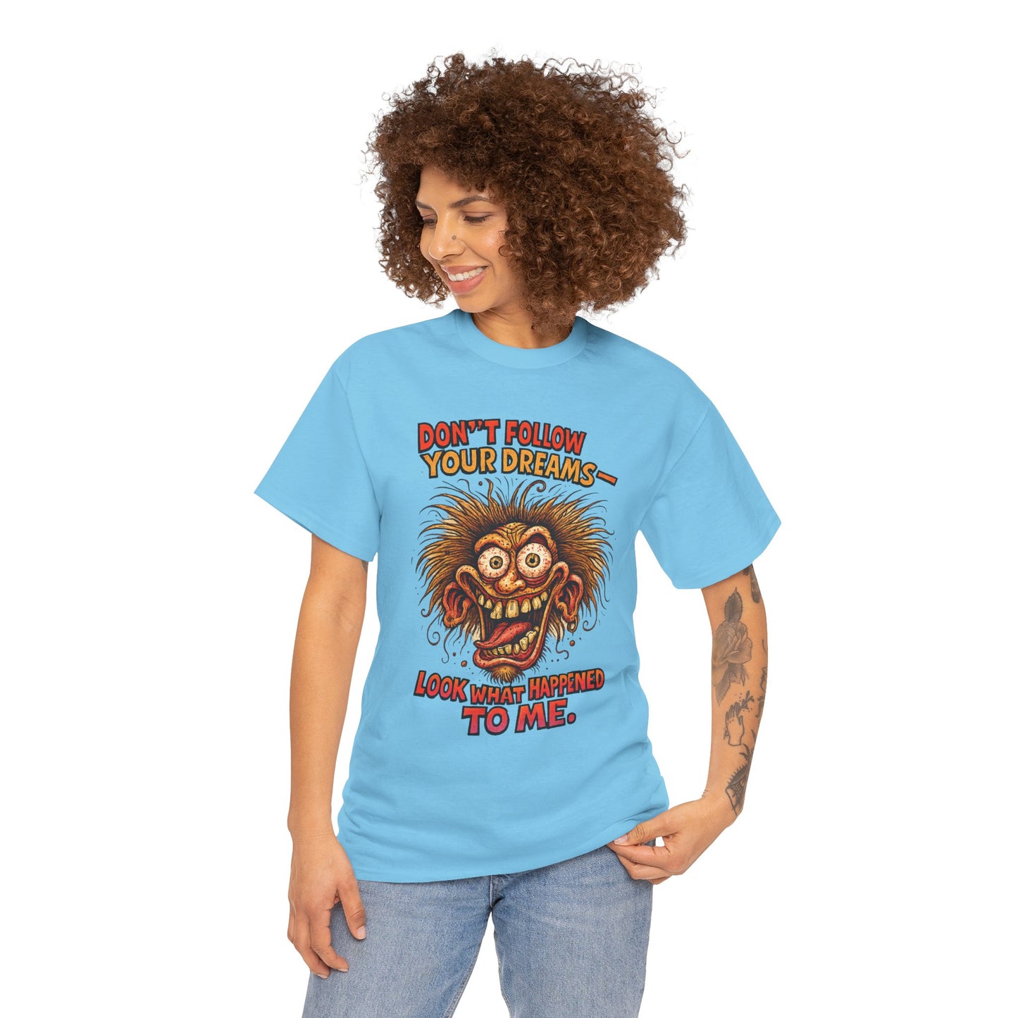Don't Follow Your Dreams graphic tee | Horror Face T-Shirt
