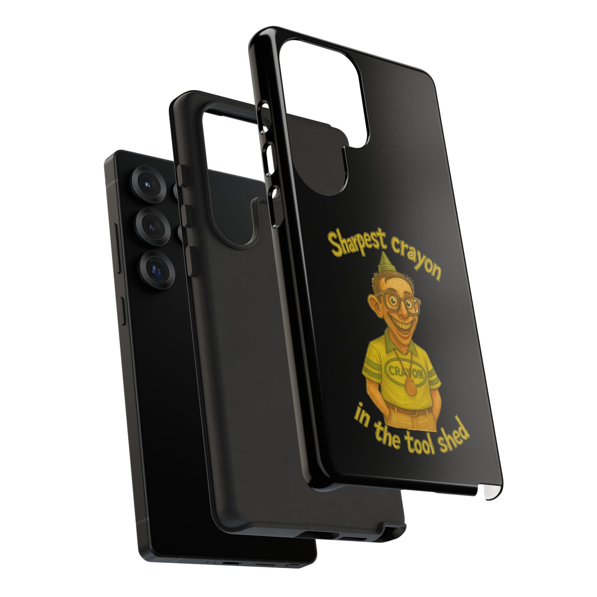 Phone Case — "Sharpest Crayon in the Tool Shed" Retro Teacher/Geek Protective Cover