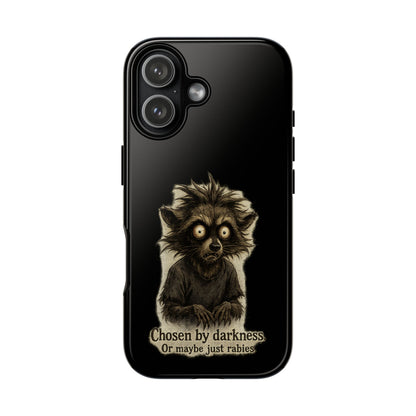 Phone Case — "Chosen by Darkness (Or Maybe Just Rabies)" Cute Creepy Lemur Design