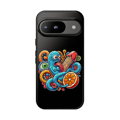 Octopus Surf Phone Case — Colorful Nautical Art Protective Phone Cover