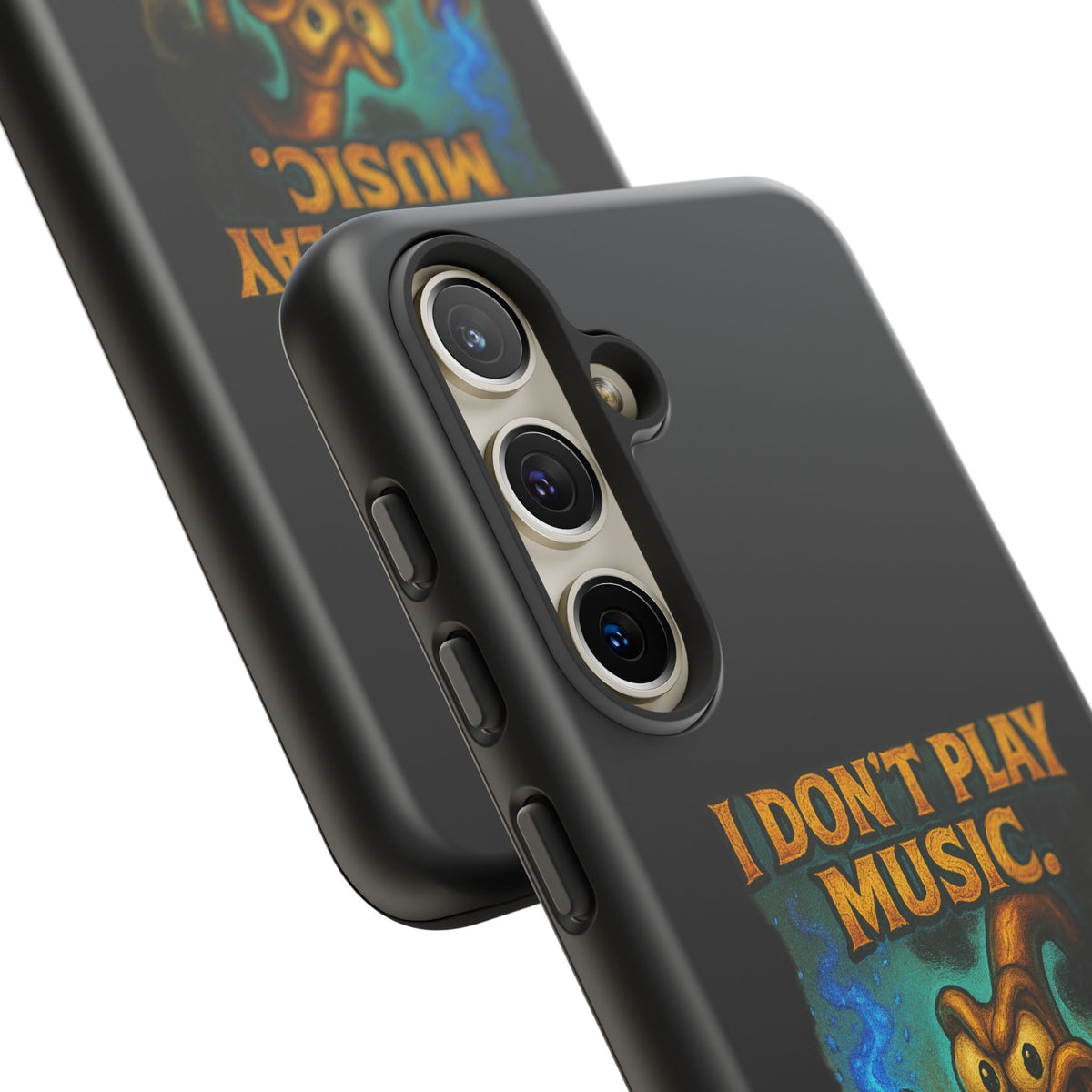 Phone Case — "I Don't Play Music. I Detonate It." Cartoon Bomb Graphic