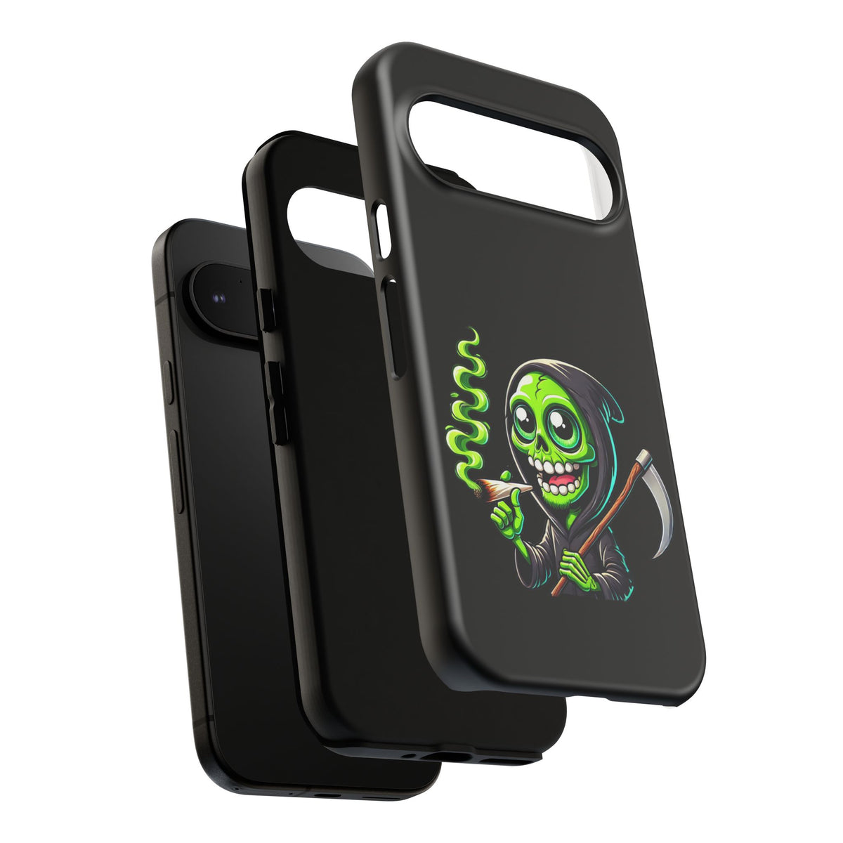 Grinning Green Reaper Phone Case