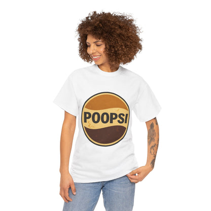 POOPSI logo tee | Retro soda parody shirt