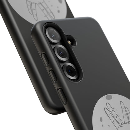 Spock Live Long Phone Case — Vulcan Salute Moon Graphic