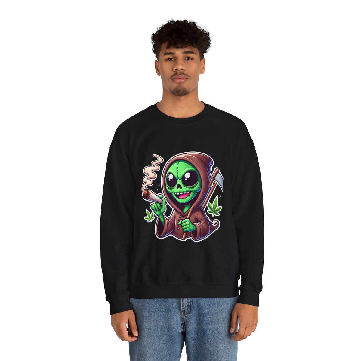 Stoner Reaper Alien Crewneck