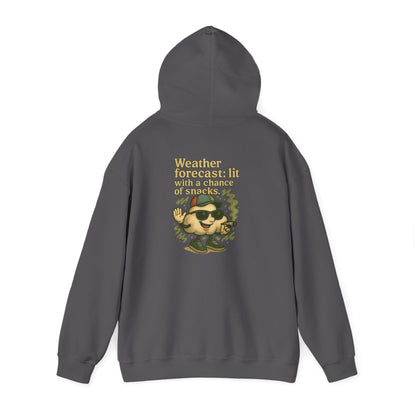 Lit Forecast Hoodie – Chance of Snacks Edition
