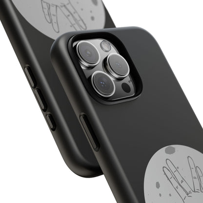 Spock Live Long Phone Case — Vulcan Salute Moon Graphic