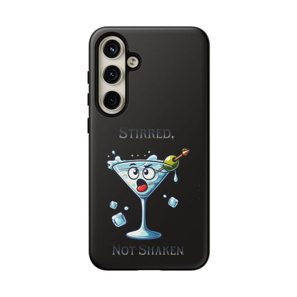 Stirred Not Shaken Phone Case — Funny Martini Cocktail Design