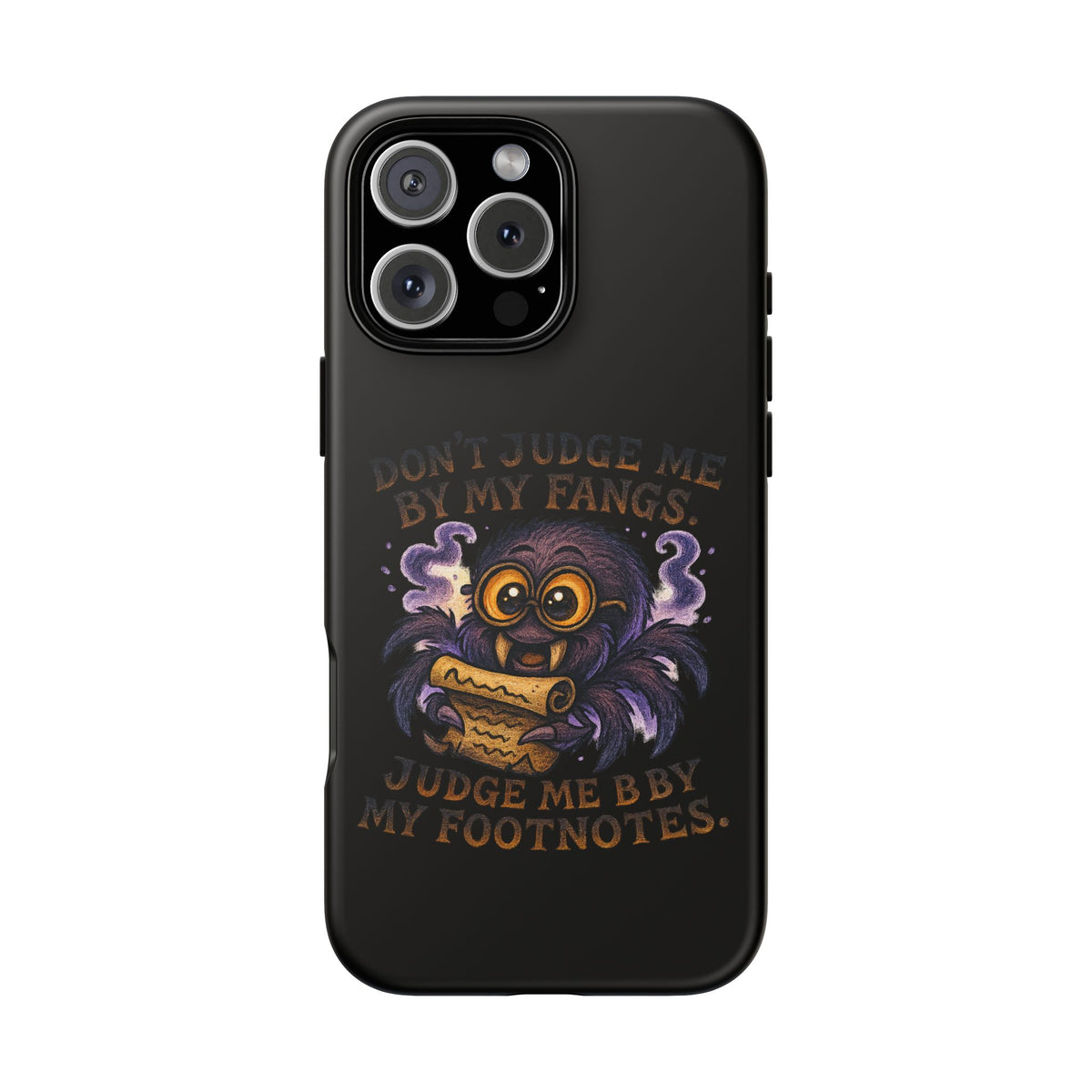 Phone Case — Fiery One-Eyed Demon with "I See Your Soul... And It's Disappointing"