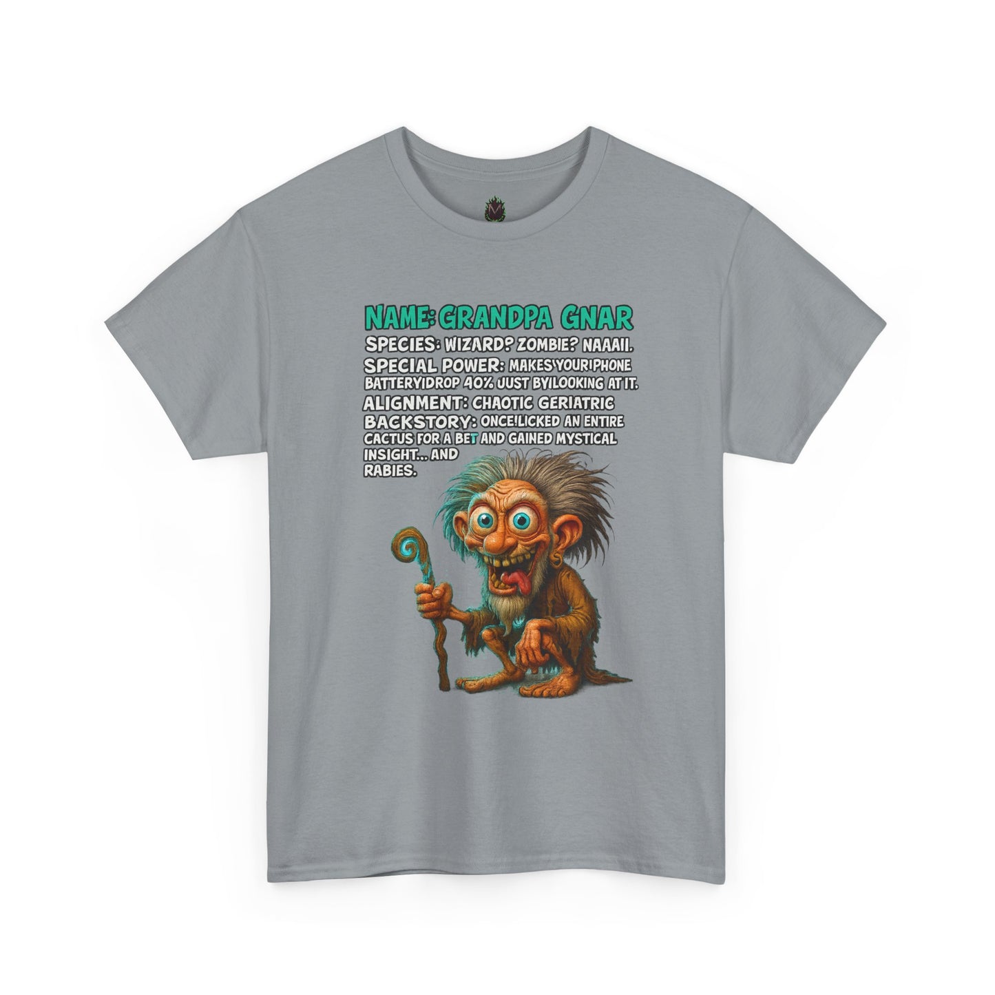 Grandpa Gnar – Chaotic Geriatric Wizard T-Shirt