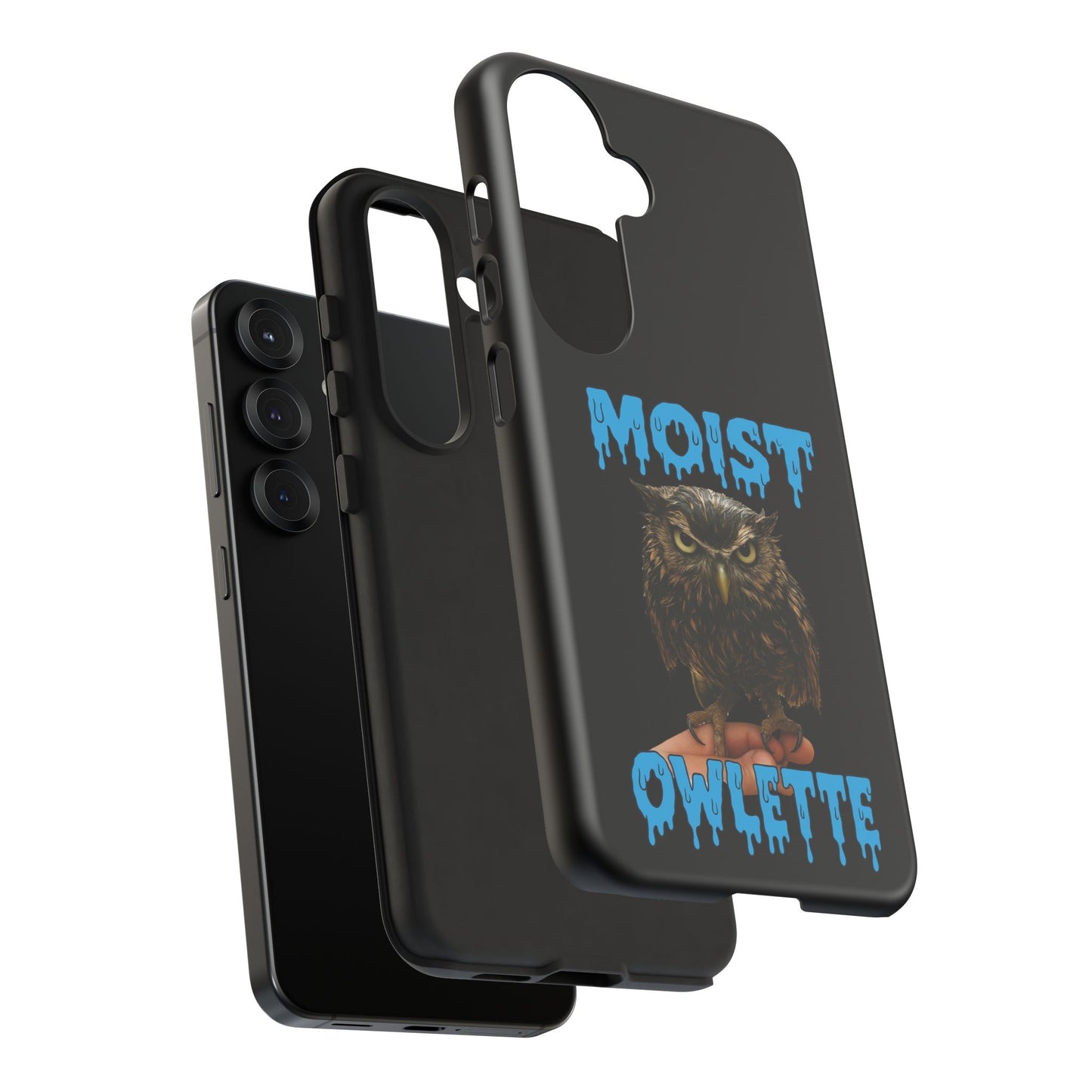 Moist Owlette Phone Case — Funny Owl Graphic Protective Case