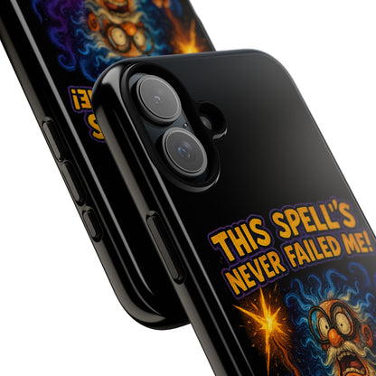 Wizard Phone Case — "This Spell's Never Failed Me!" Funny Magic Protective iPhone Cover